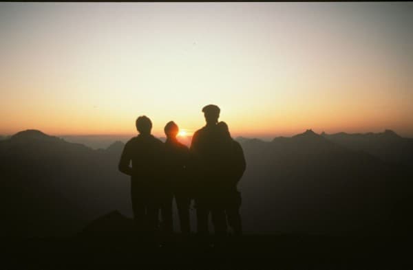 Abend auf einer Wanderung